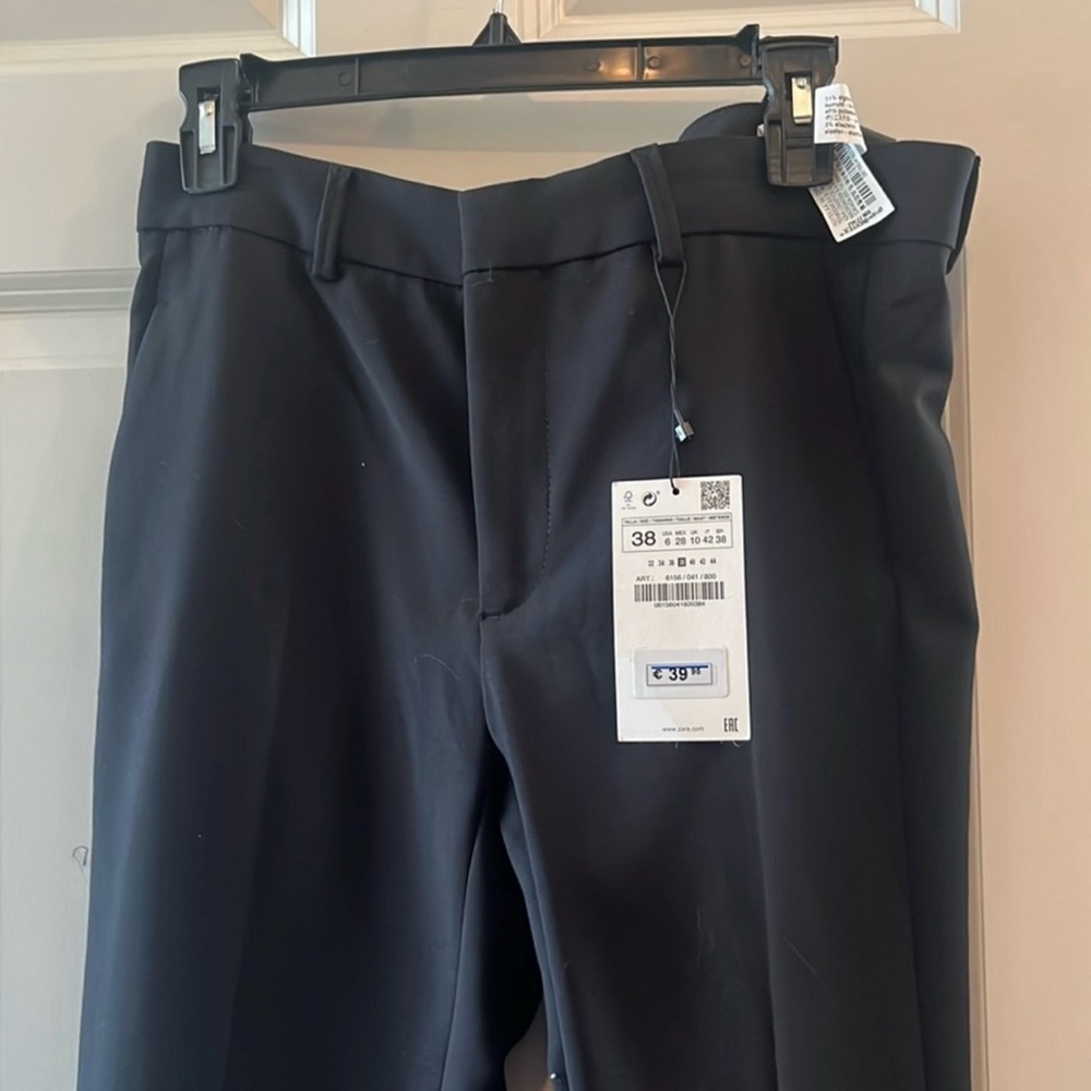New Zara Dress Crop Ankle Trouser Pant - Black